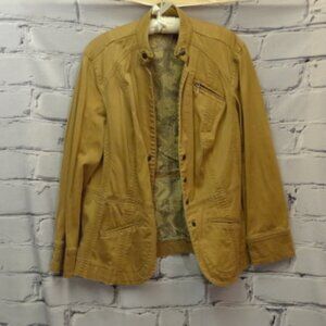 Coldwater Creek Tan Jean Jacket w/Snaps and 3 Pockets